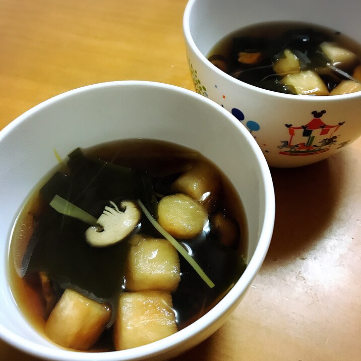 椎茸と長ネギのお吸い物